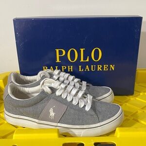 Polo by Ralph Lauren Boy’s Charcoal and White Sneakers size 5y